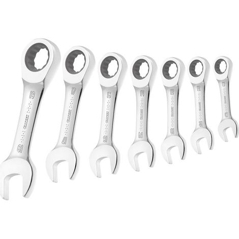 Expert E111104 Stubby Ratchet Spanner Set, 7 Piece BRIE111104B (1/2)