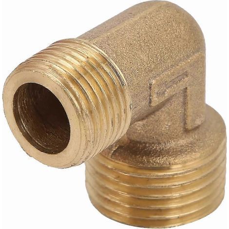 Raccord coudé à 90° en laiton pour compresseur d'air 1100 W, clapet anti-retour unidirectionnel, accessoires, 1/2 x 3/8, sans chanfrein (1/5)