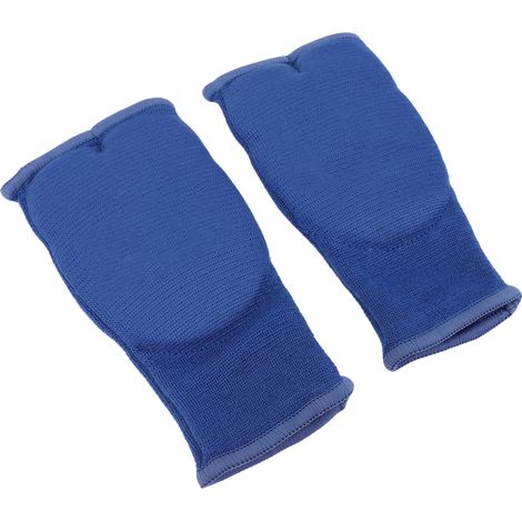 Gants de boxe, bandages en nylon gel antidérapants, demi-gants de boxe pour hommes et femmes, entraînement de kickboxing, bleu M (1/5)