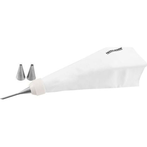 Poche a douille professionnelle - FM PROFESSIONAL - Réemployable - 3 douilles inox - 28 cm (1/4)