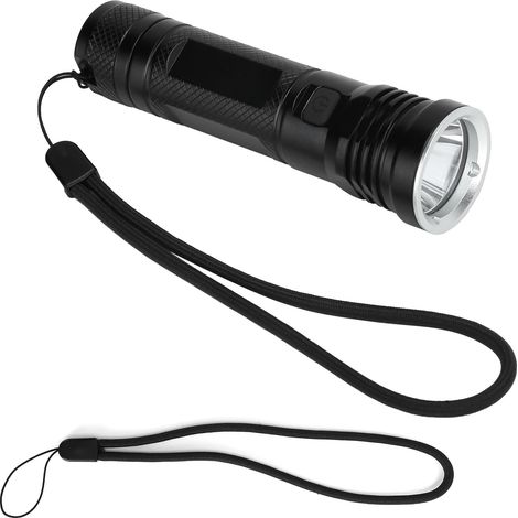 Lampe torche rechargeable USB aluminium mini – Multimode haute luminosité (750LM) pour vélo, nuit, urgences et plein air – Durée de vie 50000H avec lampe 18650 (1/4)