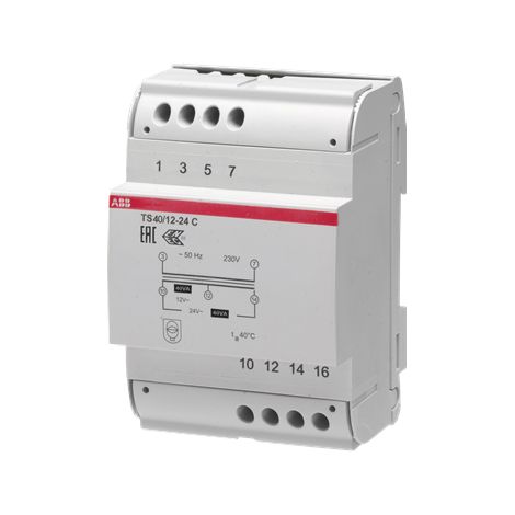 Transformateur de Securité Utilisation Continue TS40/12-24 C 2CSM401043R0811 ABB 429286