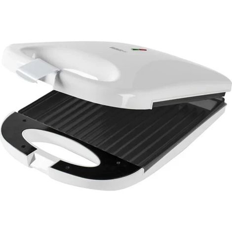 Trade Shop - Elektrischer Toaster 1200 Watts Sandwichplatte Große Antihafte Kochplatten -