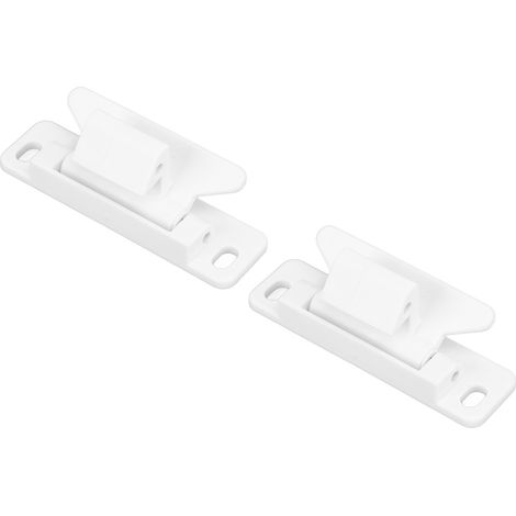 Loquet de tiroir pour camping-car, résistant à l'oxydation, robuste, sécurité améliorée, serrure d'armoire pour remorque, camping-car, bateau, placard, blanc, 2 ensembles (1/5)