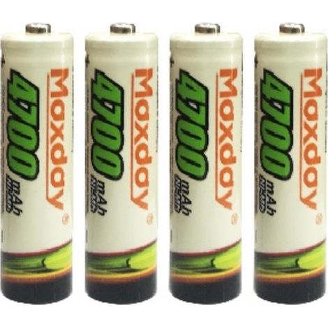 TrAdE Shop Traesio - 4 Pezzi Pile Aa Batterie Ricaricabili Stilo Da 4700 Mah Batteria Universali Pila - (1/2)