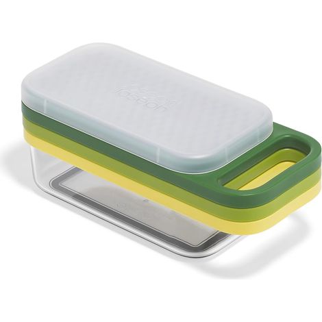 Joseph Joseph Multi-Grate Set Grattugia 3-in-1 con Zester e Contenitore per Formaggio, Verdure e Scorza di Agrumi (1/5)