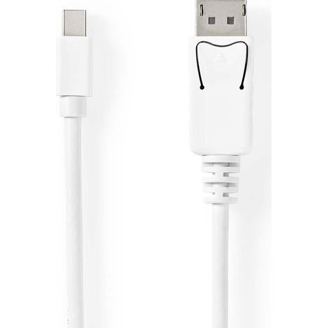 Cable mini displayport displayport 14 mini displayport hane displayport hane 48 gbps niquel plateado 200 metros redondo pvc vitamina ampolla