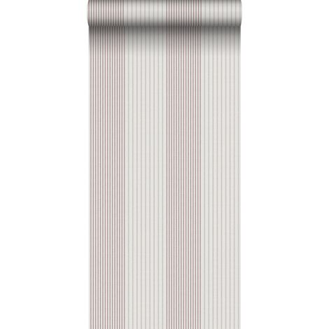 papier peint à rayures rouge foncé et gris - Sanders & Sanders (1/4)