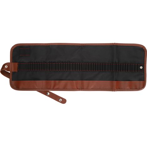Pen Wrap Roll Pencil Case Canvas Bag Pouch Painting Tools Storage Stationery School Supplies48 Grids (1/5)