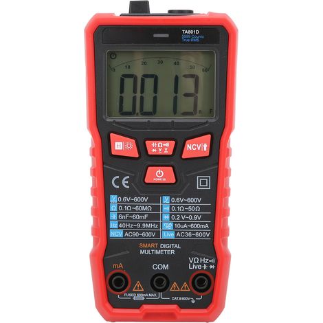 Multimètre numérique automatique portable TA801D pour la maintenance électrique (1/5)