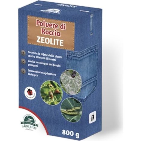 Insetticida zeolite in polvere di roccia di origine vulcanica per piante confezione 800 gr AGRIBIOS
