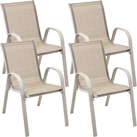 Set di 4 sedie Fiesta SEDIE DA GIARDINO per balcone TERRAZZA per giardino COMODE