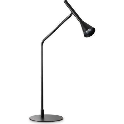 Ideal Lux DIESIS Lampe de table LED intégrée à intensité variable noire, interrupteur intégré, 3000K (1/2)