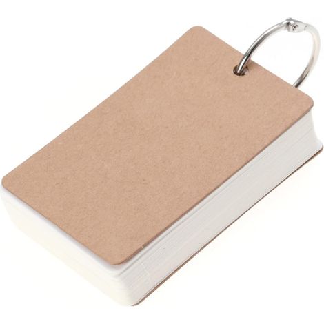 bristol en papier kraft avec anneaux en acier inoxydable (1/5)
