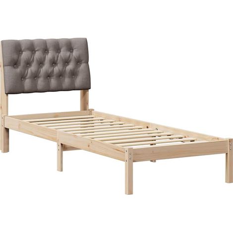 Maison Exclusive - Estructura de Cama con Cabecera Tapizada Marró