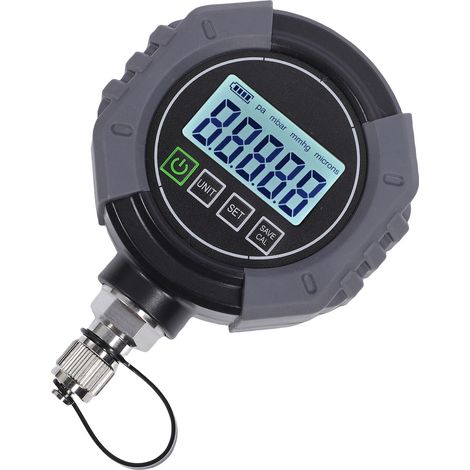 GARRYFIZH Vacuomètre numérique, plage 0 à 75000μm, raccord 7/16 20UNF, affichage LCD, 14PSI, testeur pour système de réfrigération HVAC (1/5)
