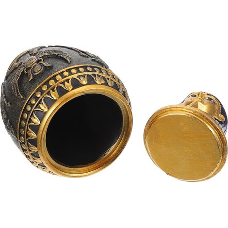 Ornement Égyptien Antique en Résine, Petit Pot Décoratif, Finition Détaillée, Style Canopique, Décoration Intérieure pour Maison Et Bureau (1/5)