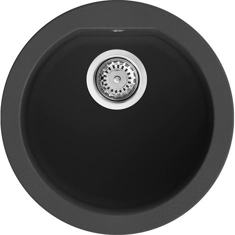 Lavello Tondo Elleci Incasso Fox ROUND Granitek Antracite LGFROU59