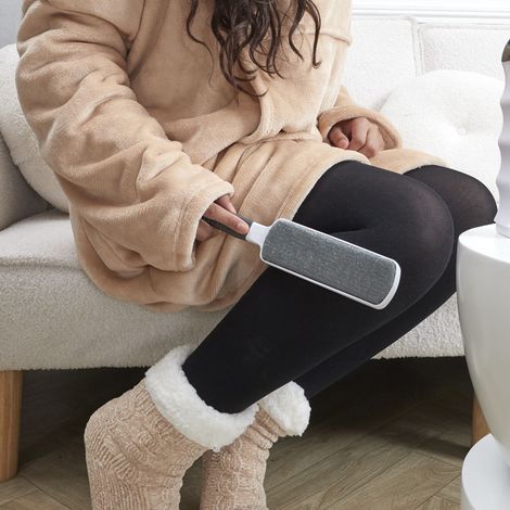 Brosse Anti Peluches - JE CHERCHE UNE IDEE - Double Face - Extra-Large (1/5)