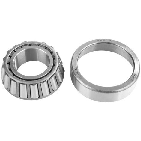 Roller bearing, bearing cone set, outer diameter 72 mm. 35mm bore steel 32207 single row, 24.25mm thickness for rolling mill mining, diameter e