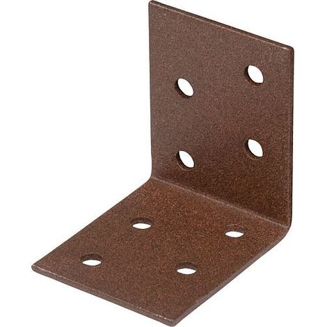 Winkelverbinder DURAVIS® 50 x 50 x 40 mm, Material: Stahl, sendzimirverzinkt, Oberfläche: rostbraun
