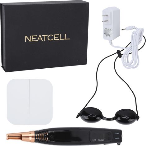 Stylo Picoseconde Professionnel Noir 100-240V Prise US – Suppression Tatouage, Taches de Rousseur, Grains de Beauté, Verrues – Appareil de Beauté Peau à Lumière Bleue (1/5)