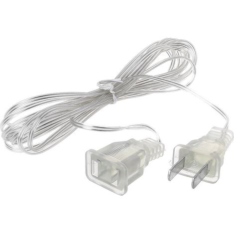 Cable D'Extension Alimentation - 3 M - 220 V - Étanche - Prise Eu Et Us - Pour Guirlande Led (1/5)