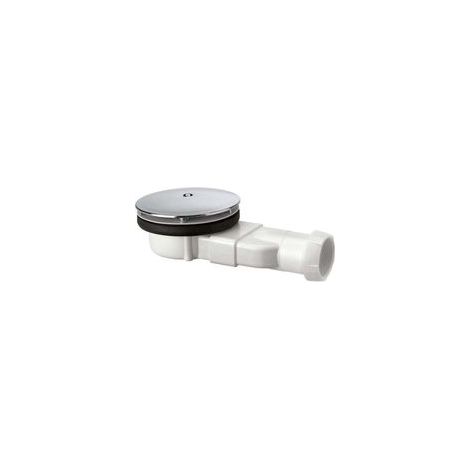 Bonde de douche extra-plate Dôme ABS – Hauteur 40 mm – Débit 24 l/min – Accès facile pour nettoyage – Sortie à compression ou à coller - 726213002 (1/5)