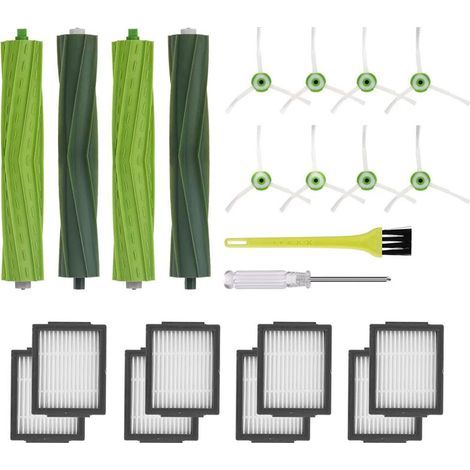 Repuestos compatibles con iRobot Roomba series e, i y j E5, E6, i3, i3+, i4, i4+, i5, i5+, i6, i6+, i7, i7+, i8, i8+, j7, j7+ Plus, accesorios de repuesto para aspiradora robot. (1/4)