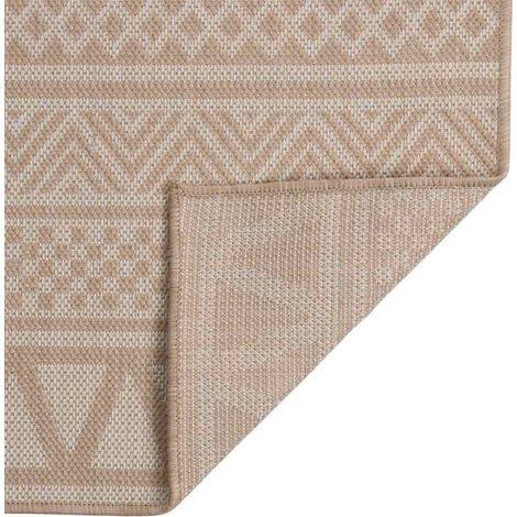 Maison Exclusive - Outdoor-Teppich Flachgewebe 100x200 cm Braun G (1/5)