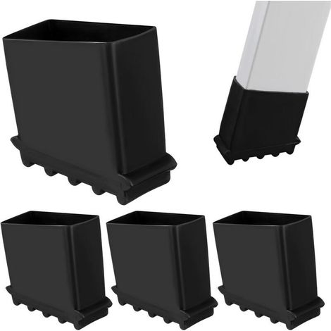 Noir, Antidérapant étape échelle Pieds, 4PCS Pied Echelle Caoutchouc, Universel Patin Escabeau, Pied Escabeau Pour Echelles à Chevrons