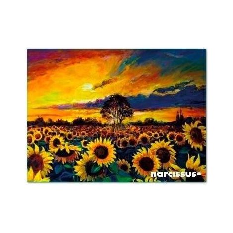 Carpeta de sobres PP A7 con girasoles