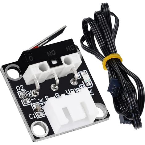 Lot de 5 interrupteurs mécaniques pour imprimante 3D avec câble à 3 broches de 1 m pour Ender 3/Ender 3 Pro/Ender 3 V2/Ender 5/CR-10 (1/5)