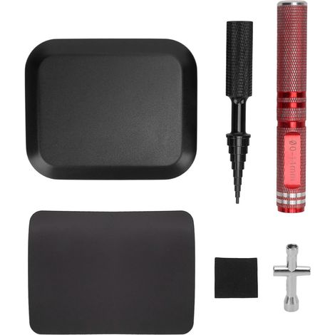 Kit outils réparation RC poinçon clé croisée alésoir corps ensemble pour entretien mise à niveau modèle télécommandé Noir (1/5)