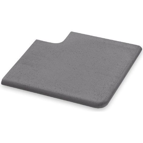 Remate de Piscina Jávea - Acabado Decorativo con Baño Romano - 40 × 28,5 × 30 × 2,5 × 3 cm - Ángulo interior - Palet - Blanco (1/5)