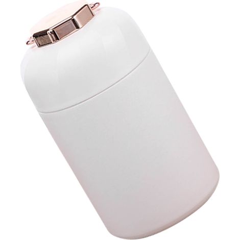 Thermos Bocal Isotherme 304 Acier Inoxydable Boîte Repas Chaud Froid Grande Capacité Gourde Portable Couvercle Blanc (1/5)