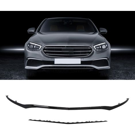 Ensemble de garnitures de pare-chocs avant (3 pièces) noir brillant (surdimensionné) pour Mercedes-Benz Classe E W213 Executive Facelift (2021-2023) (1/5)