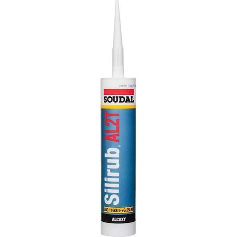 Soudal Silirub AL2T Dichtungs silicone schwarz 300ml