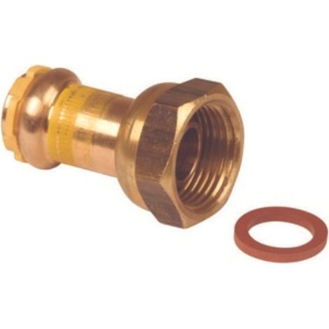 Raccord 2 pièces écrou tournant Gaz Diam12-20x1,5 vendu par 2