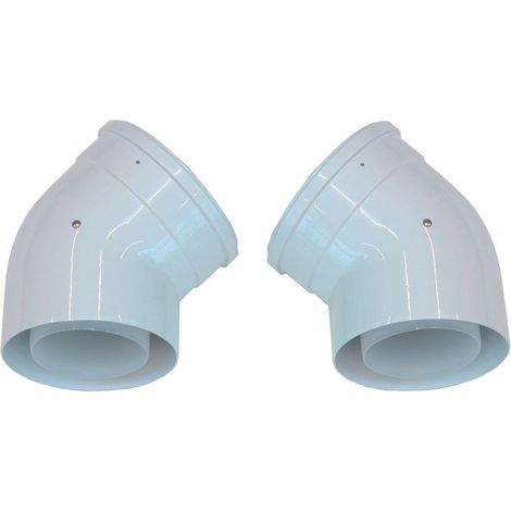 Vaillant Codo 45 grados 110/160 mm (2 uds.) concéntrico PP, 0020106379