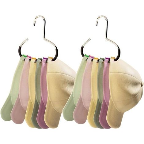 Multifunktionaler Hutständer – 2er-Set – Schwarz – Kompaktes Design