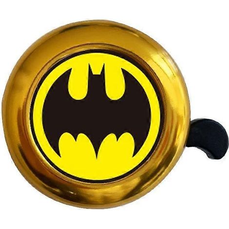 Sonnette de vélo en aluminium Shao, accessoires de vélo, son clair et puissant - sonnette dorée Batman (deux) (1/3)