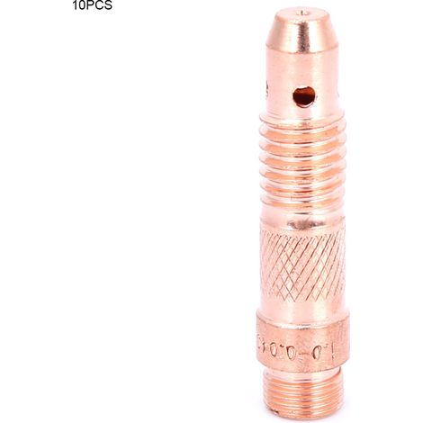 10N28-32 Lot de 10 corps de pince en cuivre pour torche de soudage TIG, consommables arc argon (modèle 10N30) (1/5)