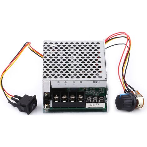 Contrôleur de vitesse pour moteur CC 10-55 V 40 A avec inverseur de sens et affichage numérique (1/5)