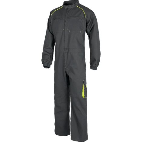 Buzo combinado de manga ranglán WORKTEAM Future WF1642 54/56 Gris+Amarillo A.V.