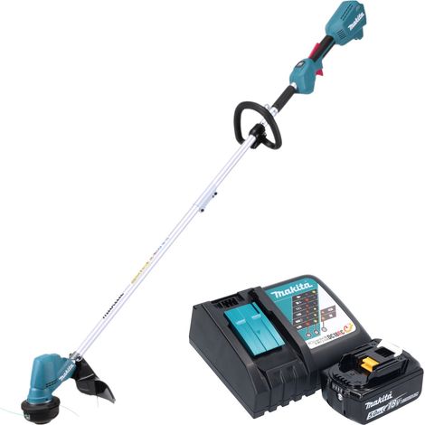 Makita DUR 192 LRT1 Tagliabordi a batteria 18 V 300 mm Brushless + 1x batteria 5,0 Ah + caricabatteria