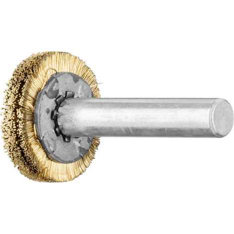 PFERD Rundbürste ungezopft RBU Ø20x4 mm Schaft-Ø6 mm Messing-Draht-Ø0,20 (1/5)