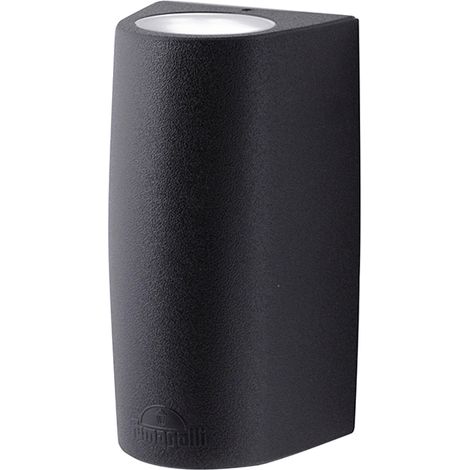 Aplique MARTA 2xGX53 6W con pulsador CCT (3colores) IP55 resina negra (1/3)