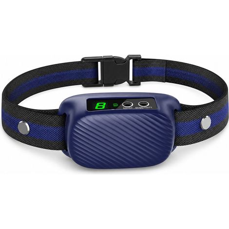 Collier anti-aboiement pour chien étanche IP67 avec vibration et choc réglable pour dressage Jardinage Entretien (1/3)