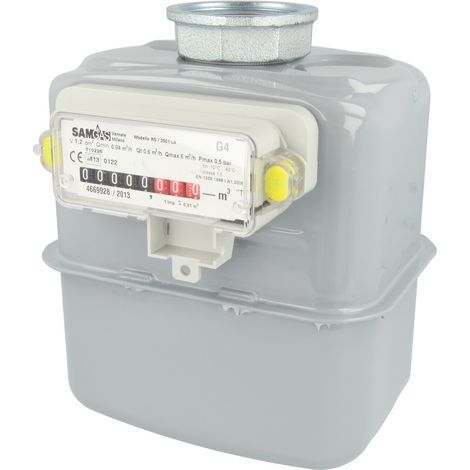 Compteur gaz à soufflet simple G4 DN 25